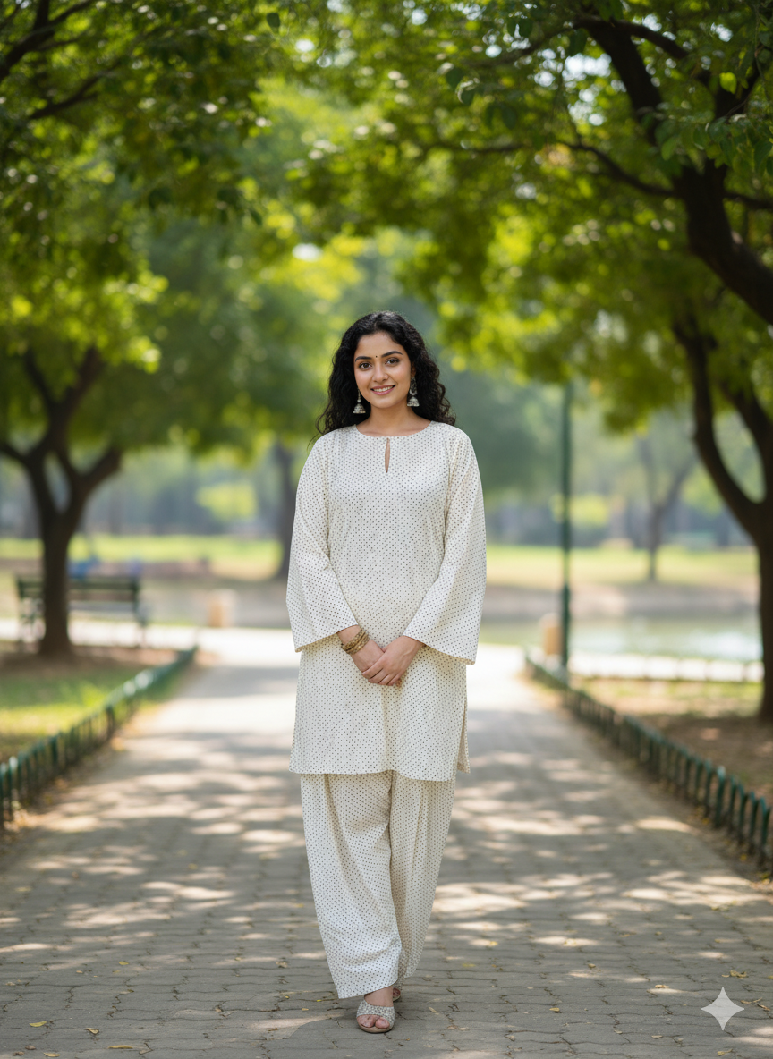 Pakistani Cord Set with Farshi Shalwar| Mal Cotton