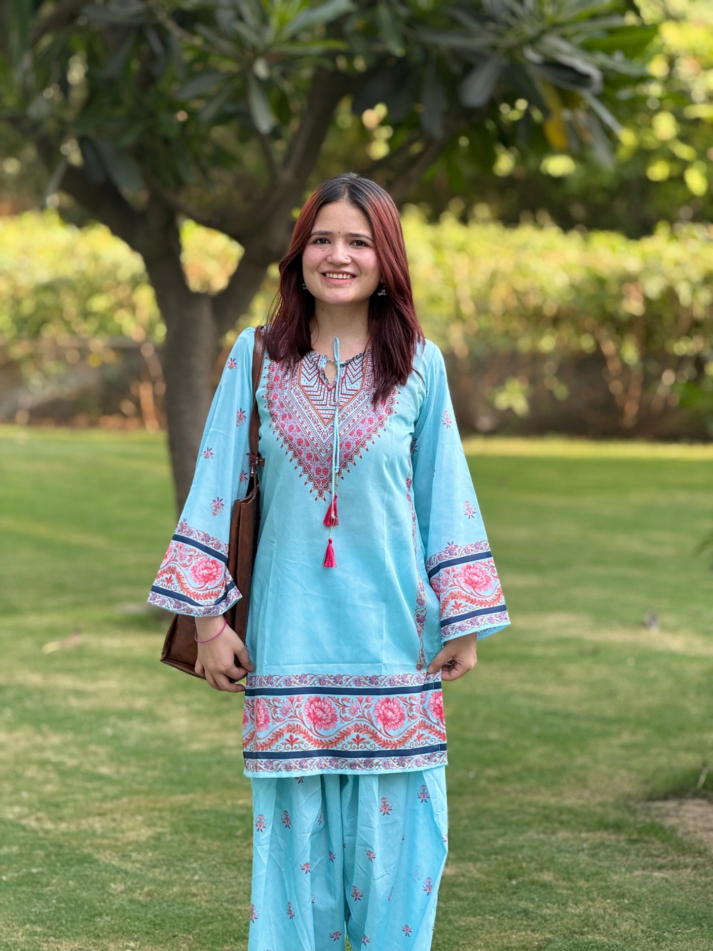 Muslin Digital Print Farshi Suit Set – Elegant Ethnic Wear for Women
